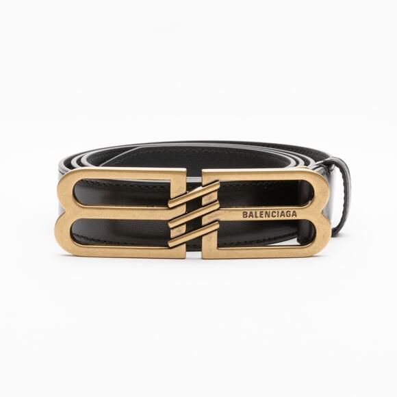 Balenciaga Men's BB Signature Leather Belt 110 - Picture 1 of 8